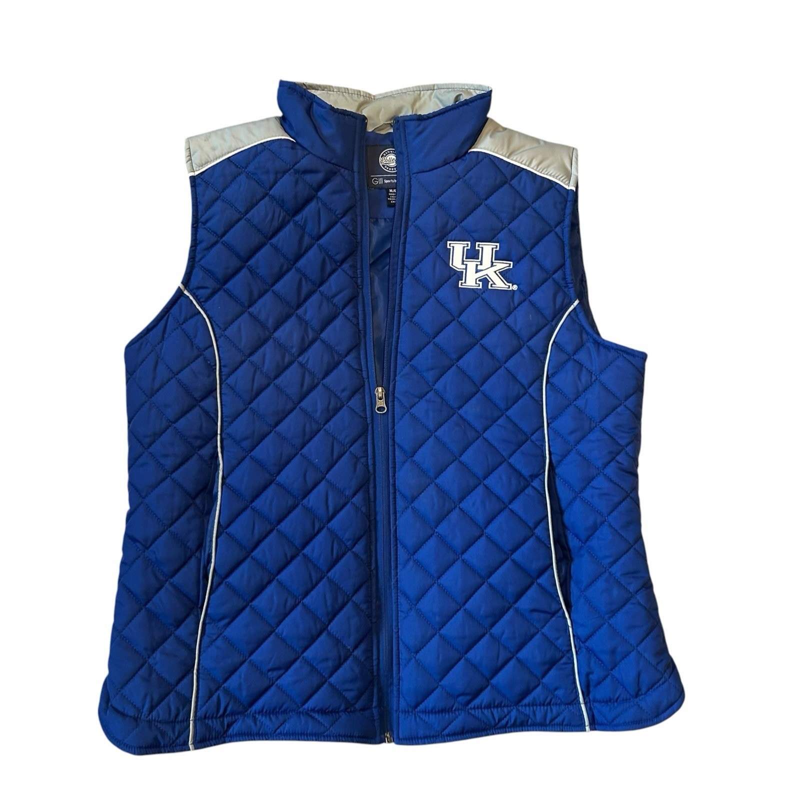 Kentucky Wildcats Uk Quilted Puffer Vest GIii Xl Collegiate Sporty